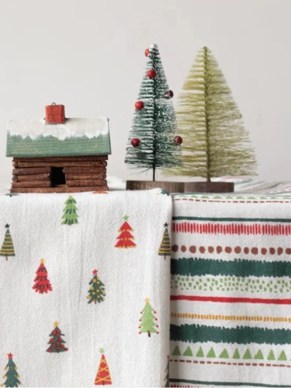 NWT Now Designs Danica Merry & Bright Christmas Flour Sack Kitchen Towels (3)